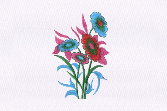 Bunched Flowers Design: A Charming Choice for Personalized Embroidery
