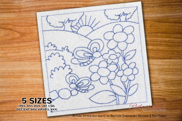 Butterfly in the Garden Redwork: A Seasonal Embroidery Review