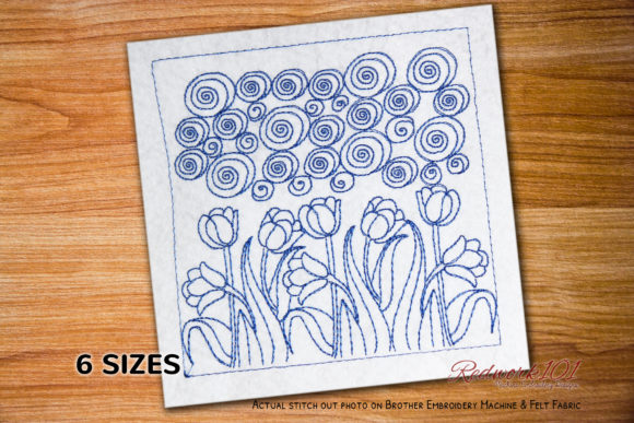 Flowers in Pond: A Charming Choice for Personalized Embroidery