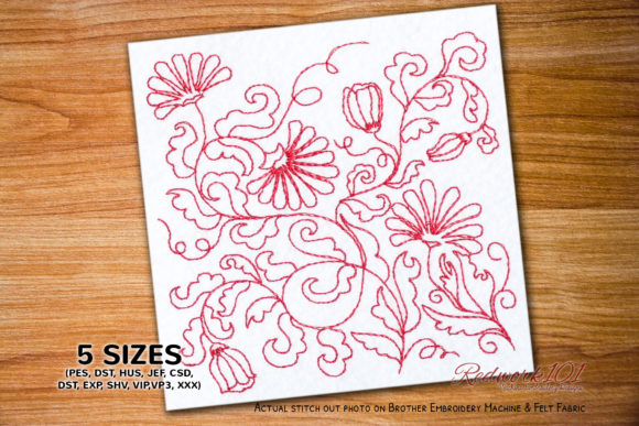 Lawn Ornamental Flowers Embroidery Review