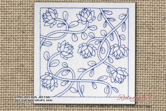 Lotus Flower Branch Lineart Design: A Designer’s Real-World Review for Embroidery Projects