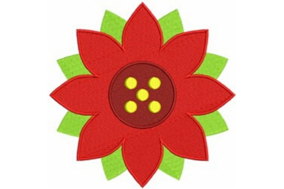 Poinsettia Flower Embroidery Design Review