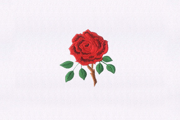 Thorny Red Rose Embroidery Design Review